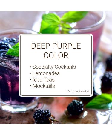 Monin Blackberry Syrup 1 Liter - Delicious Berry Flavored Cocktail Syrup for Iced Tea, Lemonade, and Cocktails - Gluten-Free Simple Syrup with Authentic Flavor - Clean Label - 33.8 Fl Oz - Buy Online on GoSupps.com