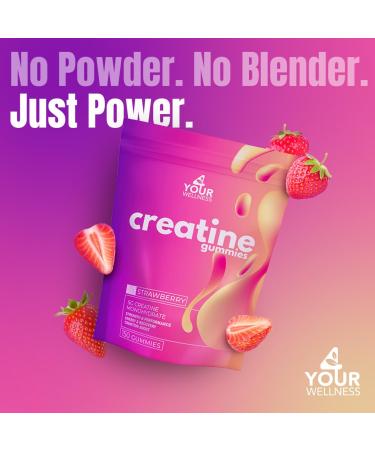 Creatine Monohydrate 5000mg Gummies for Men and Women Boost Strength Cognition Endurance and Focus Anti-Melting Vegan Gluten-Free & Non-GMO Formula (150-Pack Strawberry) Strawberry 150 Count (Pack of 1) - Buy Online on GoSupps.com