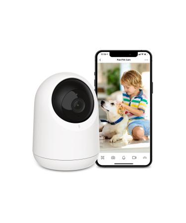 SwitchBot Baby Monitor Indoor Camera, 360-degree 1080P Pan Tilt Smart WiFi(2.4G) Pet Camera for Home Security with Motion Detection, Night Vision, Two-Way Audio, Works with Alexa & Google Assistant