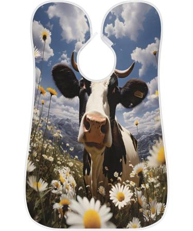 Animal Cow Beard Bib Apron - Beard Hair Catcher for Men | Perfect Father's Day & Christmas Gift | Includes 2 Suction Cups - Buy Online on GoSupps.com