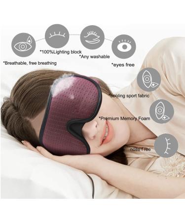 LEEKEN 3D Sleeping Eye Mask - Ultimate Light Blockout Sleep Mask for Men & Women | Cool Sports Fabric Ideal for Travel Naps & Night Sleeping - Comfortable & Breathable (Mesh Grey - Buy Online on GoSupps.com