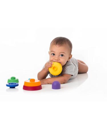 Sensory Stacking Teething Toys for Early Learning - Motor Skills & Shapes | Dishwasher Safe Food-Grade Silicone - Buy Online on GoSupps.com