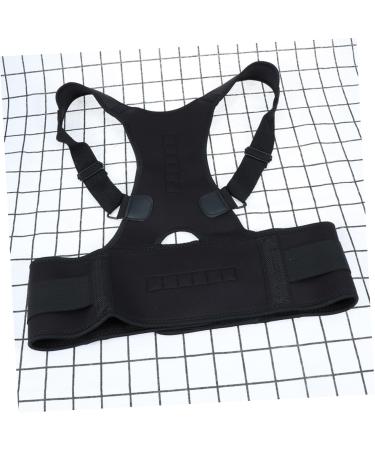 KALLORY Posture Brace for Women & Men - Adjustable Posture Corrector Belt - Improve Posture & Comfort - Black - Buy Online on GoSupps.com