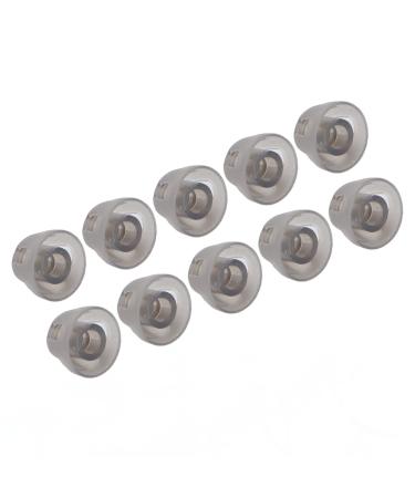 10 Pcs Hearing Open Domes Black Layer Replacements Phonak Domes Dome M Hearing Aids Dome Soft for Audeo Eartip The Elderly Impairments PeopleMedium 8mm 0.31in (S)