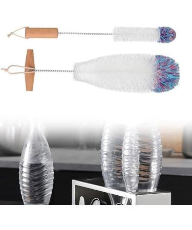 Tvnakdfq Cleaning Brush Soda Bottle Brush Wooden Handle Brush Glassware Jar Cleaner Kitchen Cleaning Tool - Buy Online on GoSupps.com