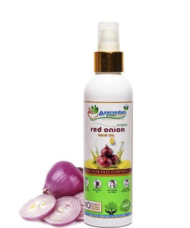 AYURVEDAN HERBS - ONION OIL FOR ANTI HAIR LOSS & HAIR GROWTH WITH ONION OIL EXTRACT  CASTOR OIL  PURE ARGAN OIL  JOJOBA OIL  BHRINGRAJ OIL  OLIVE OIL IS NATURAL HAIR CARE EFFECTIVELY WORK TO PROMOTE HAIR GROWTH & CONTROL...