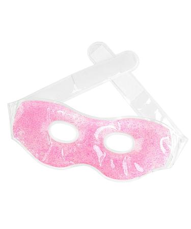 Nbhuiakl Gel Eye Cover Cool Eye Ice Pack Reusable Gel Spa Bead Eye Covers Cold Sensation Gel Eye Protectors for PuffinessDark CirclesEye Protectors Pink
