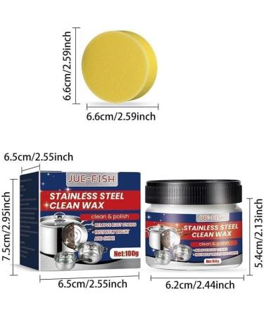 100g Stainless Steel Cleaning Wax Rust Prevention and Rust Removal Cleaning Agent Cleaning Paste Polishing Paste Metal - Buy Online on GoSupps.com