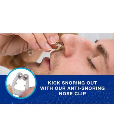 Snoring Nose Clip - 4pcs Clear Snore Stopper & Solution for Better Sleep - Buy Online on GoSupps.com