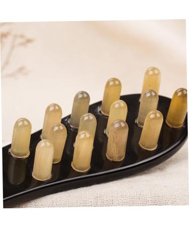 Buy TOVINANNA Natural Horn Massage Comb | Scalp Smoothing & Hair Care | International Shipping Available - Buy Online on GoSupps.com