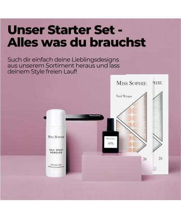 Original Miss Sophie Nail Foils Soft Touch - 24 Ultra-Thin Nail Polish Strips in Coconut for Nails & Toes - Perfect for Natural Painted Acrylic Gel & Shellac Nails - International Shipping Available - Buy Online on GoSupps.com