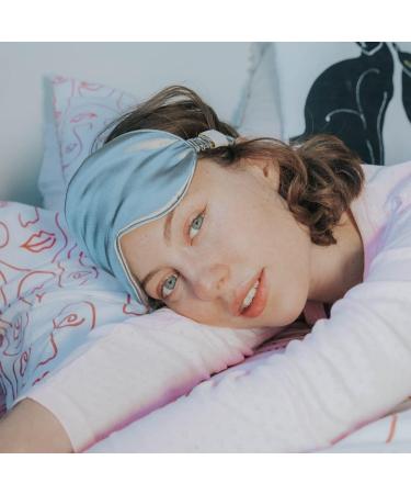 SMUG Satin Sleep Mask | Deep Dream Eye Mask for Women & Men | Soft Sleep Mask for Skin Nourishment & Dark Circle Reduction | Light Blocking Eye Mask | Grey - Buy Online on GoSupps.com
