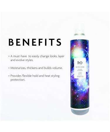 R+Co Outerspace Flexible Hairspray 9.5 Ounce + 2.25 Ounce (Pack of 2) - Buy Online on GoSupps.com