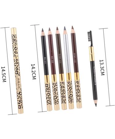 WOONEKY 6 Pcs Eyebrow Pencils Makeup Eyeliner Eyebrow Makeup Pencil Highlighter Pencil Eye Brow Brown - Buy Online on GoSupps.com