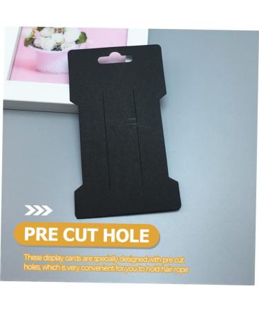 FOMIYES 1200 Sheets Headband Wrapping Card Headband Display Hair Bow Display Hair Barrette Display Earring Hair Jewels Headband Black Hair Rope Display Card Accessories Cardboard Paper - Buy Online on GoSupps.com