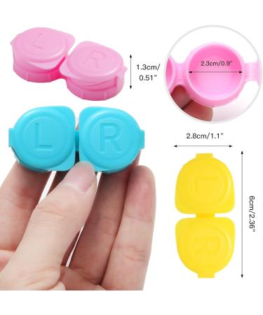 15-Pack Flip-Top Contact Lens Cases | Assorted Colors for Secure Storage | International Shipping Available - Buy Online on GoSupps.com