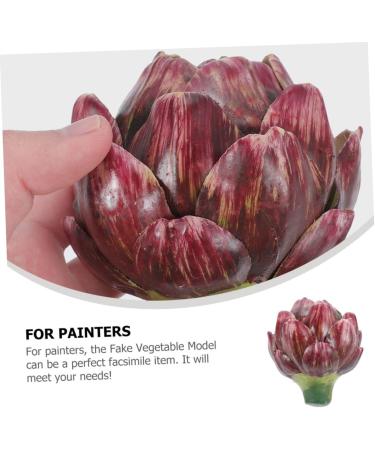 ORFOFE decorate props fake vegetables artificial flower Rose wedding fake artichoke ornament artificial wedding decors Model fake vegetable model artichoke artificial flower - Buy Online on GoSupps.com
