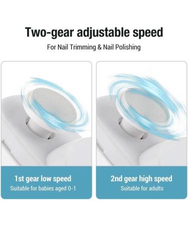 Wdesrgt Electric Nail Clipper Grinding and Polishing Multifunctional Portable Automatic Nail Grinder Electric Manicure Tool Easy Install C White - Buy Online on GoSupps.com