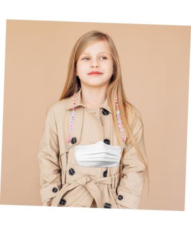 Beaupretty 2pcs Anti-Lost Masks Chain | Clothes Rack Beads for Kids | European & American Acrylic Design - Buy Online on GoSupps.com