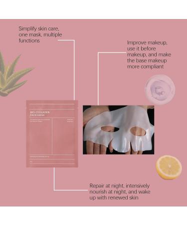 Bio Collagen Face Mask Bio-Collagen Deep Mask Bio Collagen Real Deep Mask Natural Organic Night Collagen Mask Anti-aging Collagen Mask Soluble Collagen Mask Bio Collagen Facial Mask - Buy Online on GoSupps.com