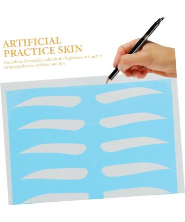 DOITOOL 8 Pairs Tools Card Eyebrow Makeup Tool Eyebrow Practice Skin Material Eyebrow Trimming - Buy Online on GoSupps.com