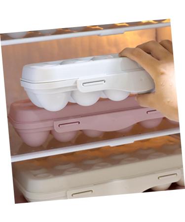 Holibanna 2pcs Anti-Collision Damage Chicken Refrigerator Egg Holder Tray Fridge Egg Container Devil re-usable Pink 30X11X6.5CM - Buy Online on GoSupps.com