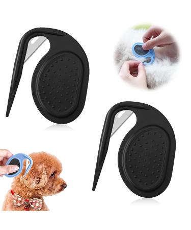 Yeahboom 2 piece Pet Knotting Comb de-filtered knife cat de-filzer with steel blade de-filtered ridge for dogs new de-filtered cat with steel blade perfect for removing impulse black-2