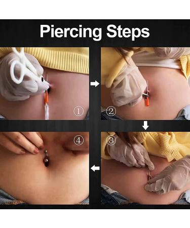 Prgislew 14G Catheter Piercing Needles - 5 Pack, Hollow Needles for Ear, Nose, Lip, Tongue, Belly, Navel, Nipple, and Cartilage Piercings - Buy Online on GoSupps.com
