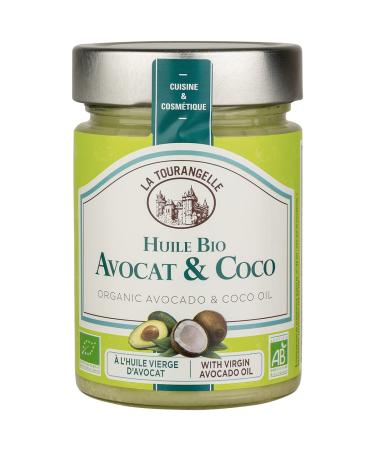 La Tourangelle - 100% organic avocado and coconut oil - Blend of organic virgin avocado oil and organic coconut oil - Organic coconut oil
