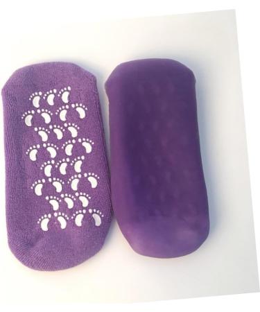Beaupretty Spa Gel Socks moisturizing Gloves moisturizing Hand Gloves moisturizing Socks high Heel Socks Gel Socks for moisturizing Moisture Socks Non-Slip Purple spa Spa Socks medium - Buy Online on GoSupps.com