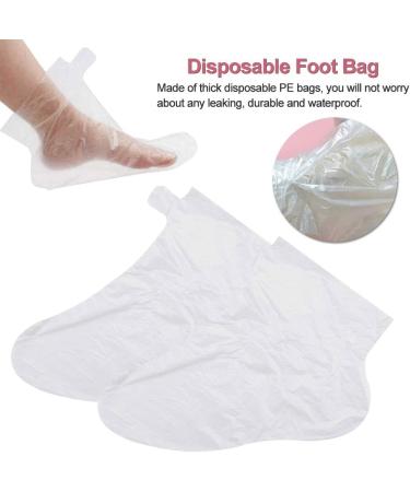 Paraffin Bath Liner Lot de 200 sacs de p dicure en poly thyl ne pour pieds plus grands Clear Booties USA et couverture pour le soin de la peau plus pais - Buy Online on GoSupps.com