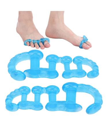 Toe Separator & Bunion Corrector - Portable Night Use Spacer for Overlapping Toes - Blue | Shipping Worldwide - Buy Online on GoSupps.com