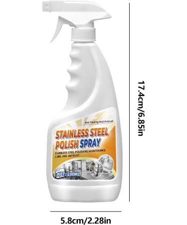 Stainless Steel Polish Spray Kitchen Counter Grease And Rust Cleaner Spray | Stainless Maintenance Agent Kitchen Grease Cleaner Rust Cleaner Spray For Stove Tableware Faucet Utoya - Buy Online on GoSupps.com