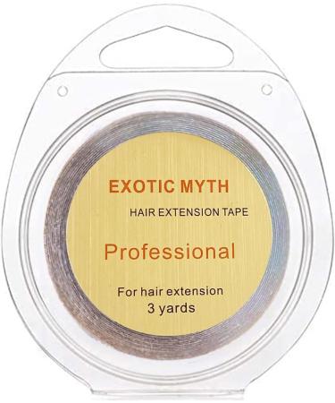 Long-lasting Double Sided Hair Extension Tape (8mmx3yards Brown) - 3+ Months Hold Time - Buy Online on GoSupps.com