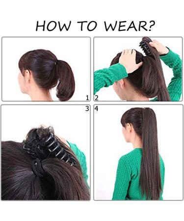 Silk-co 18inch Bleach Blond Long Curly Ponytail Extensions Claw on Synthetic Clip in Hairpiece Pony Tail Extension 18inch (Pack of 1) Bleach Blond - Buy Online on GoSupps.com