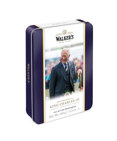Walker's Shortbread King Charles III Limited Edition Coronation Tin Pure Butter Shortbread Cookies 0.15 kilograms 1.0 count Pack of 1 - Buy Online on GoSupps.com