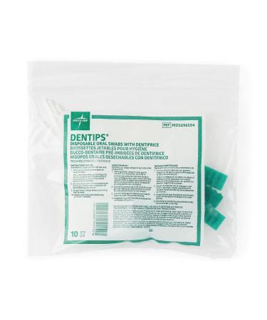 MEDLINE MDS096504 MDS096504H DenTips Oral Swabsticks (Pack of 10)