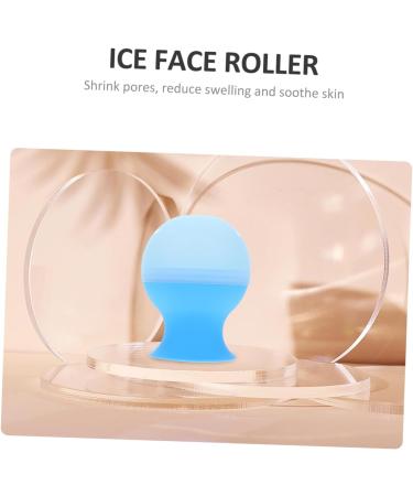 Buy Silicone Ice Roller Tray for Face - Facial Massager & Skin Therapy Tool | Ice Cube Holder 9.5x7.2cm - Blue - Buy Online on GoSupps.com