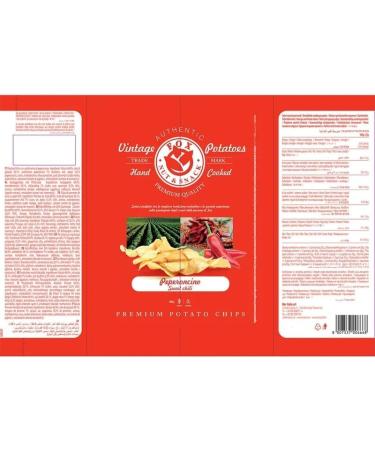  Italian Gourmet E.R. Fox Pack of 5 Natural Quality Vintage Potatoes with Chili Premium Italian Handmade Potato Chips 120g + Italian Gourmet Polpa 400g - Buy Online on GoSupps.com