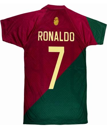 Msteco Portugal Soccer Legend #7 Kids Jersey/Shorts | Unisex Youth Sizes 7-8 Years - Buy Online on GoSupps.com