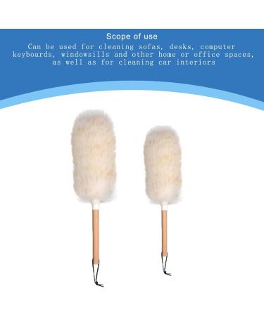 Wool Dusters Cleaner with Grip Gentle On Furniture Effective On for Homemakers Office Worker Student Silver - Buy Online on GoSupps.com