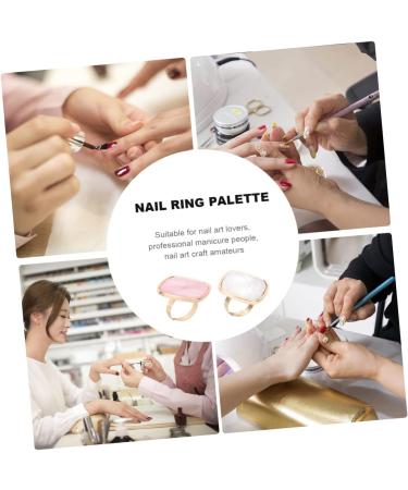 Palettes Annulaires Nail Art 2 Pi ces Taille Standard Motifs Coquillage Marbre pour Manucure Professionnelle Usage Salon Beaut  - Buy Online on GoSupps.com