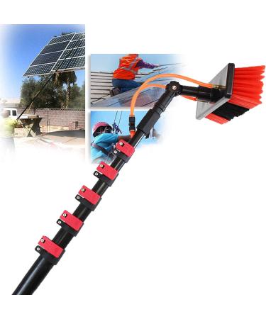Telescopic Washing Brush 3.6-11M Window Cleaning Rod Aluminum Telescopic Rod Water-Bearing Washing Brush Conservatory Cleaning Set Glass Cleaning 12FT/3.6M