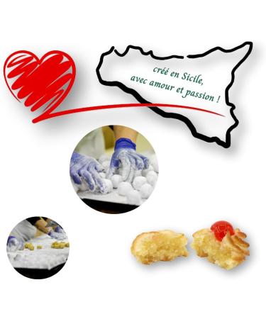 RAREZZE - Sicilian marzipan pastry "curly" individually packaged in a beautiful gift box (gr.400). RAREZZE: Sicilian cupcakes cannoli cassate artisanal pastry - Buy Online on GoSupps.com