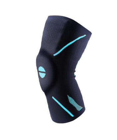 1 Pair Compression Knee Braces Compression Sleeve for Women and Men Knee Sleeves for Knee Pain Set Knee Support for Running Workout Knee Pads for Meniscus Tear ACL Arthritis Joint Pain Relief(Bl Blue Silicone spring style