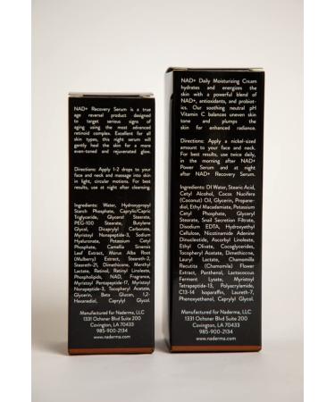 Naderma Recovery Set | NAD+ Daily Moisturizing Cream & Serum | International Shipping Available - Buy Online on GoSupps.com