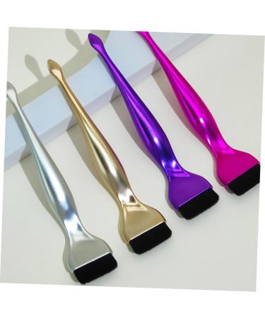 HONMEET Plastic Artificial Fiber Foundation Makeup Brush with Spoon Makeup Brush for Foundation Portable Makeup Brush Portable Foundation Liquid Brush 16.20X3.50X1.20CM Golden - Buy Online on GoSupps.com