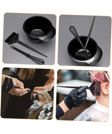 FOMIYES 1 Set Hair Color Kit Tools Hair Dye Brush Hair Dyeing Mixing Bowl Stirring Stick Hair Dye Bowl and Brush Hair Dyeing Brush and Bowl Baking Oil Three Piece Suit Pp re-usable - Buy Online on GoSupps.com
