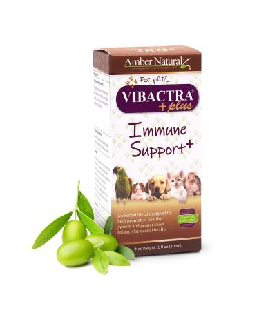 AMBER NATURALZ - VIBACTRA Plus - Immune Support Plus - for Petz - 1 Ounce