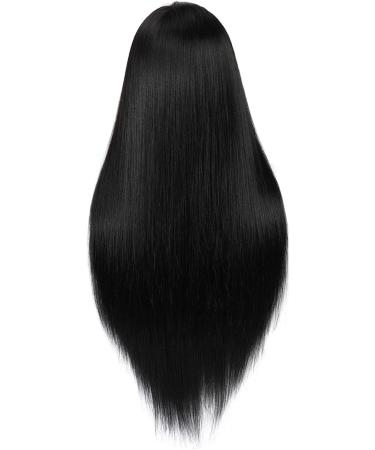 Trintion Black Wigs for Women | 65cm Middle Parting Long Hair Extensions | Natural Heat-Resistant Synthetic Wig - Buy Online on GoSupps.com